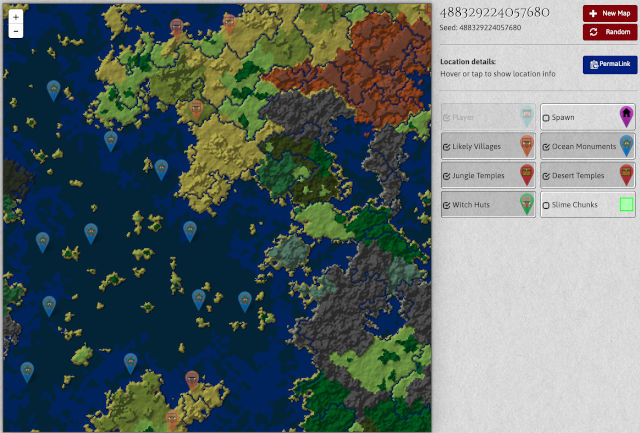 Minecraft小さな島にスポーンするマップのシード値 メサも近い コマンドの達人